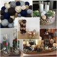 thumbnail image 7 of 15Pcs 3 Colors Wicker Rattan Balls Decorative Orbs Vase Fillers DIY for Craft Party Wedding Decoration Mixed Color 49~50mm 5pcs/color, 7 of 7