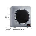 thumbnail image 2 of Equator Compact Vented Sensor Dryer 3.5cf/13lbs 110V Bottom control DIGITAL, 2 of 12