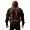 thumbnail image 6 of Coorders Womens Fleece Full Zip Hoodie, Unisex Sherpa Heavyweight Warm Sweatshirt Jacket with Pockets ,Plus Coffee,Size L, 6 of 8