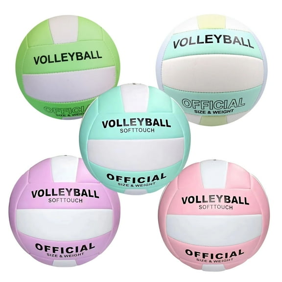 Volleyball JJBNSH Upgrade, Beach Volleyball Official Size Ultimate 5Pcs Soft Waterproof Sand Sports Ball for Outdoor, Indoor, Pool, Gym, Training Volleyball Durability Stability Sports Ball 2026