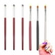 thumbnail image 1 of Juego de 6 pinceles para uñas, bolígrafos para difuminar uñas de gel para manicura, herramientas de bricolaje y salón, 1 of 6
