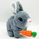 thumbnail image 3 of Pascua Eléctrico Walk Talk Hopping Bunny Juguete Con Zanahoria para Regalo () Rosa, 3 of 8