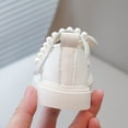 thumbnail image 5 of Little Girl Ankle Strap School Shoes Comfortable Soft Sole with Cute Bowknot and Pearl Ankle Strap for Children Daily Casual Party Formal, 5 of 7