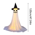 thumbnail image 5 of Clearance! Hotyverty Halloween Decorations Outdoor, 4FT Light up Ghost Ghosts Easy to Assemble Adjustable Height Spooky Halloween Party Decorations for Porch Yard Mantel Home, C, 5 of 7