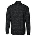 thumbnail image 3 of Men's Cutter & Buck Black Tampa Bay Buccaneers Big & Tall Traverse Eco Camo Tri-Blend DryTec Quarter-Zip Jacket, 3 of 3