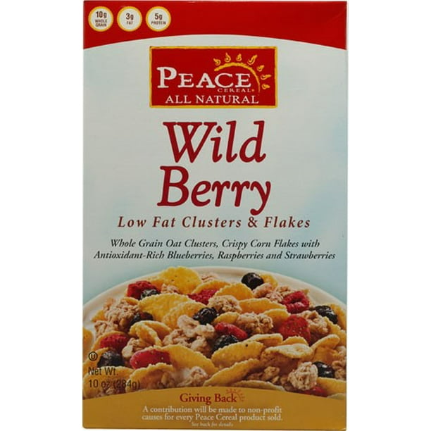 Peace Cereal All Natural Clusters & Flakes, Vanilla Almond, 11 Oz