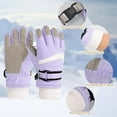 thumbnail image 4 of Kids Winter Gloves, Waterproof Ski Gloves, Warm Fleece Snowboard Gloves for Cold Weather, Snow Gloves for 4-12 Years Old Boys Girls Outdoor Sport, Cycling, Skiing, As Stocking Stuffers, 4 of 7