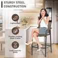 thumbnail image 3 of Pellebant High Back Outdoor Bar Stool - Set of 2, Gray, 3 of 7