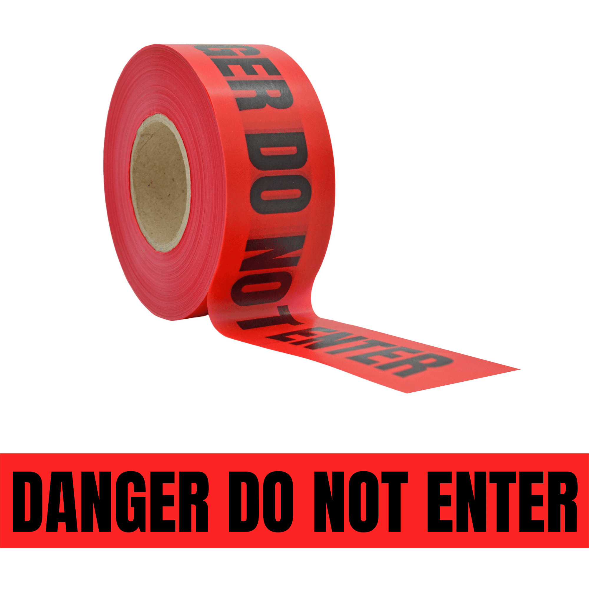 WOD Tape Flagging Tape 3 in. x 1000 ft. "Danger Do Not Enter" Caution Tape