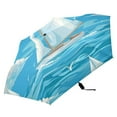 thumbnail image 2 of Sailing Boat Ocean Gulls Clouds All Weather Umbrella Triple Folding Parasol 6 Ribs UV Protection Portable, 2 of 8