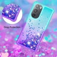 thumbnail image 5 of Funda para Motorola Edge 30 Pro Transparente con Brillos Carcasa Protectora Antigolpes con Glitter Brillante, 5 of 5