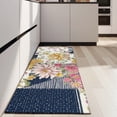 thumbnail image 4 of Pioneer Flower Floral Print Pattern Kitchen Rug Mat,Kitchen Runner Rugs Non Skid Washable,Decorative Kitchen Floor Mats for Kitchen,Sink,Laundry,17"X47", 4 of 5