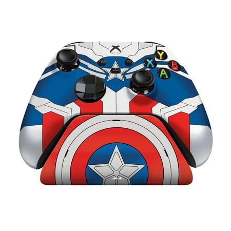 Razer Wireless Xbox Controller and Quick Charging Stand, Captain America Edition - Xbox X|S, One