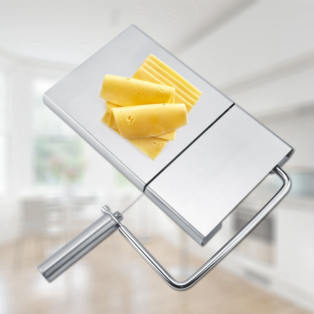 Cergrey Stainless Cheese Slicer, Cheese Cutter,Stainless Steel Cheese