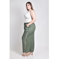 thumbnail image 2 of Pantalon de lino con detalle lateral Roman Fashion /Tallas Extras, 9204 (Verde militar) verde oscuro 42, 2 of 6