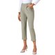 thumbnail image 4 of Pantalones de negocios casuales para mujer Inspire Chic, longitud recortada, pantalones de oficina con bolsillos, talla S, caqui, 4 of 6