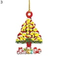 thumbnail image 1 of Koszal Hanging Pendant Christmas Series Pattern Weather Resistant Wood Door Decorating Sign Kids Gift, 1 of 8
