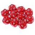 thumbnail image 1 of 10 dados acrílicos opacos D16 de 16 caras y 14 mm para juegos de rol. rojo, 1 of 7