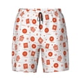 thumbnail image 4 of Lsque Mens Swim Trunks Pastry Pattern - Bathing Suit Compression Liner - Beach Swim Shorts Swimwear - (S-3XL) - Stretch Quick Dry -XX-Large, 4 of 9