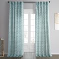 thumbnail image 1 of HPD Half Price Drapes Cortinas modernas con estampado geométrico de 96 pulgadas de largo, cortinas de algodón de lujo (1 panel) para oscurecer la habitación, cortinas para ventana para dormitorio y sa, 1 of 1