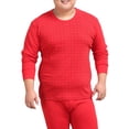 thumbnail image 1 of Guardurnaity Ropa interior térmica para hombre, Tops de algodón de cuello de alta elasticidad y otoño, traje cálido, suministro de ropa Camisetas Rojo XL, 1 of 6