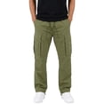 thumbnail image 2 of Mifsaly Mens Cargo Pants Relaxed Fit Jogger Pants with Multi Pockets Comfortable Relaxed Fit Outdoor Work Hiking Bottoms Army Green,XL, 2 of 6