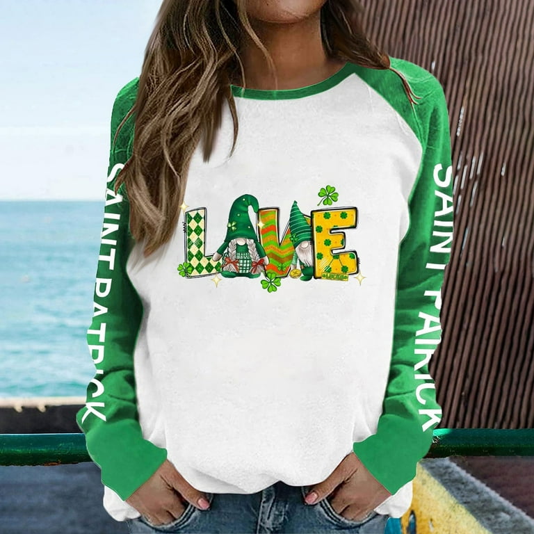 Plus size st deals patricks day sweatshirts