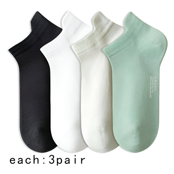 TELOLY 20Pairs Ankle Socks for Women,Cotton Womens Socks Size 7-9,Ankle Socks