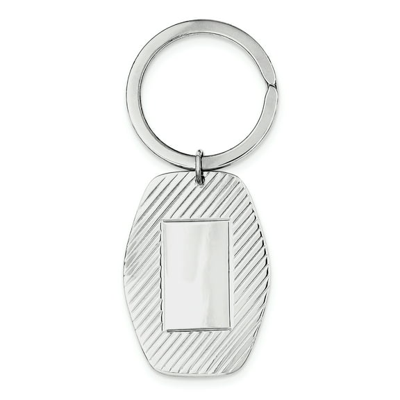 Beautiful Sterling Silver Rhodium-plated Key Chain