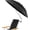 Black - 1 pack, variant on 2 Pack 48.6" Double Canopy Umbrella with Clamp, UPF50+ Beach Chair Umbrella with clip, 360°Adjustable Portable Outdoor Wheelchair, Patio, Golf Carts,Camping(Not Include Chair)