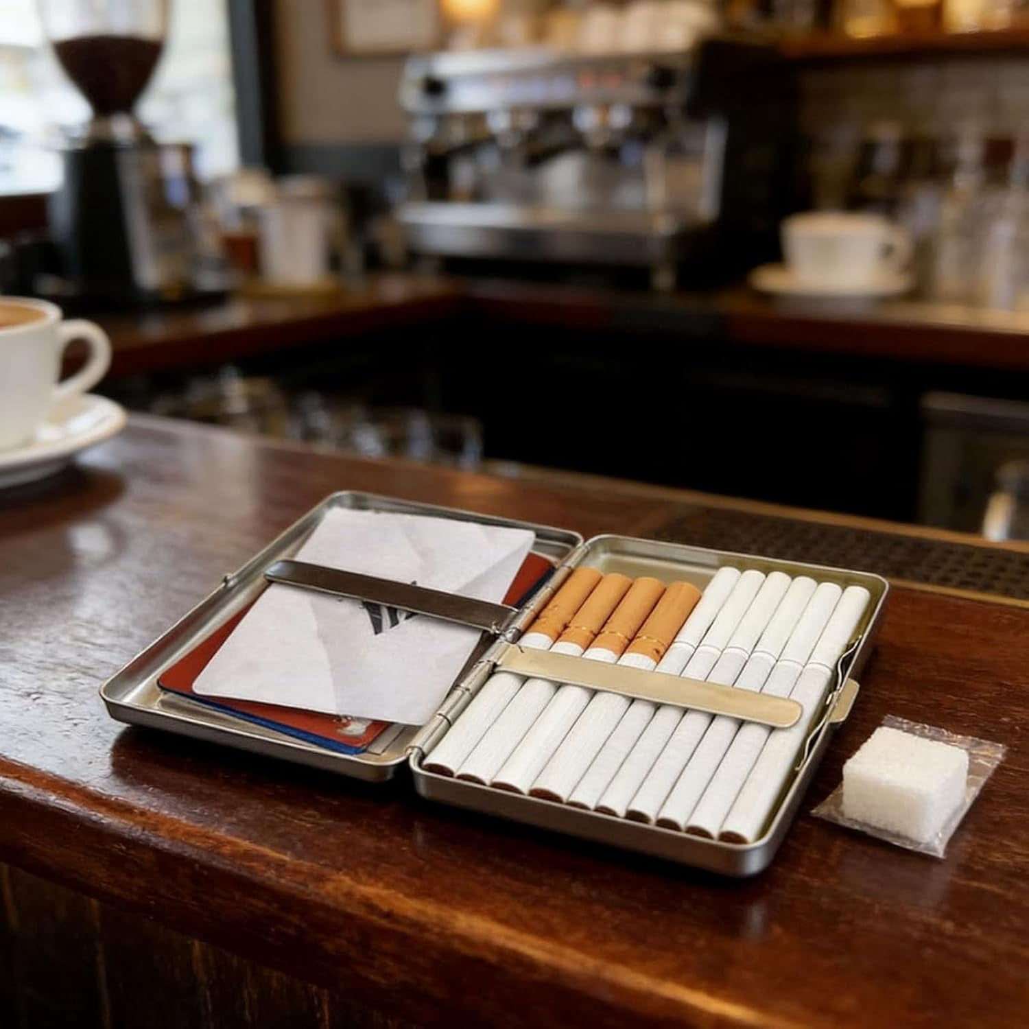 Metal Cigarette Case – Vintage-Style Versatile Card & Cash Case Metal Cigarette Cases , Gift for Men & Women(RL 3 PCS)