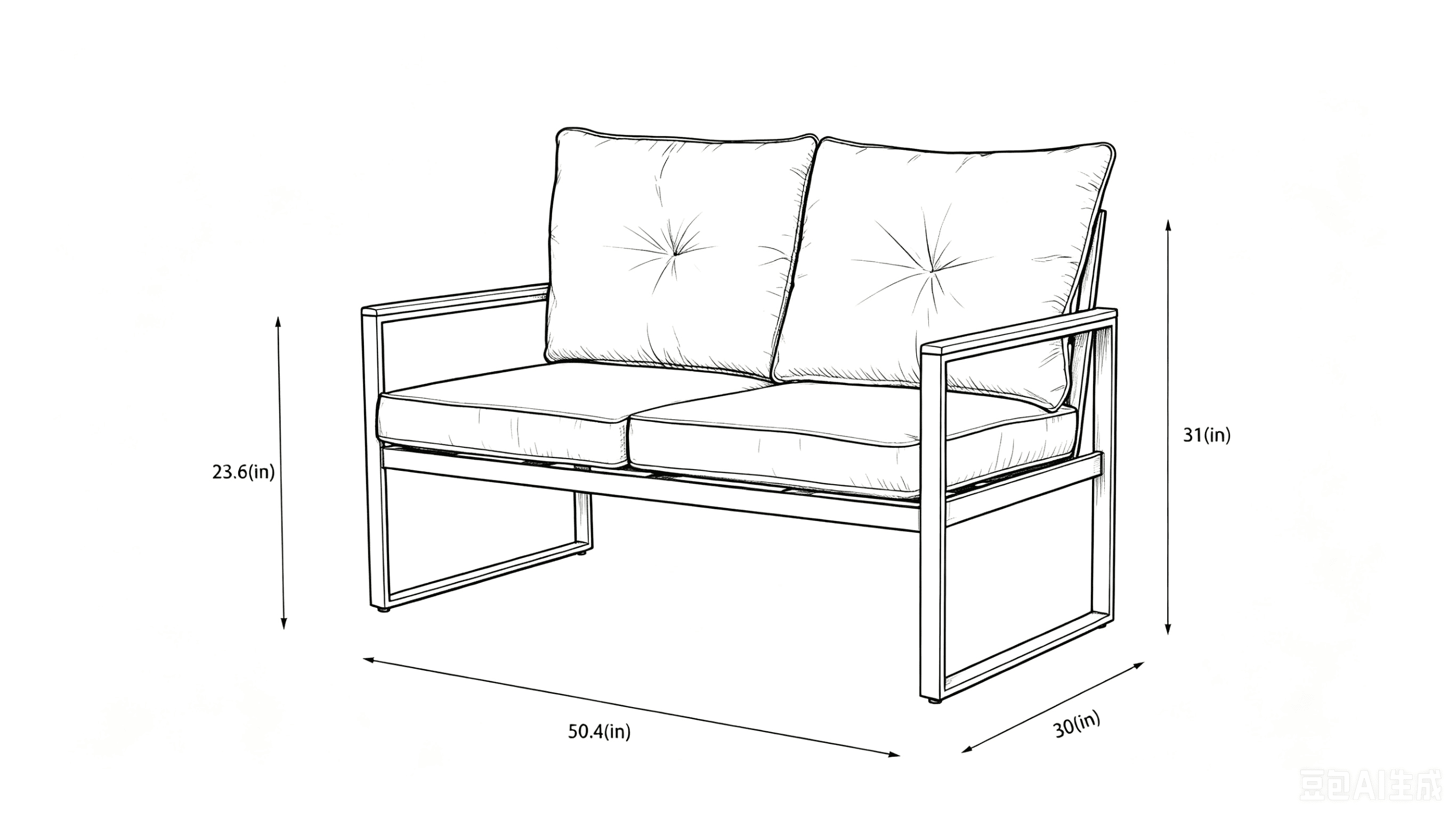 Oversized 5-Seater Steel Outdoor Patio Furniture Set, Metal Sectional Sofa with 4” Thick Cushions, WPC Coffee Table, Heavy Duty Conversation Set for Garden, Backyard & Deck