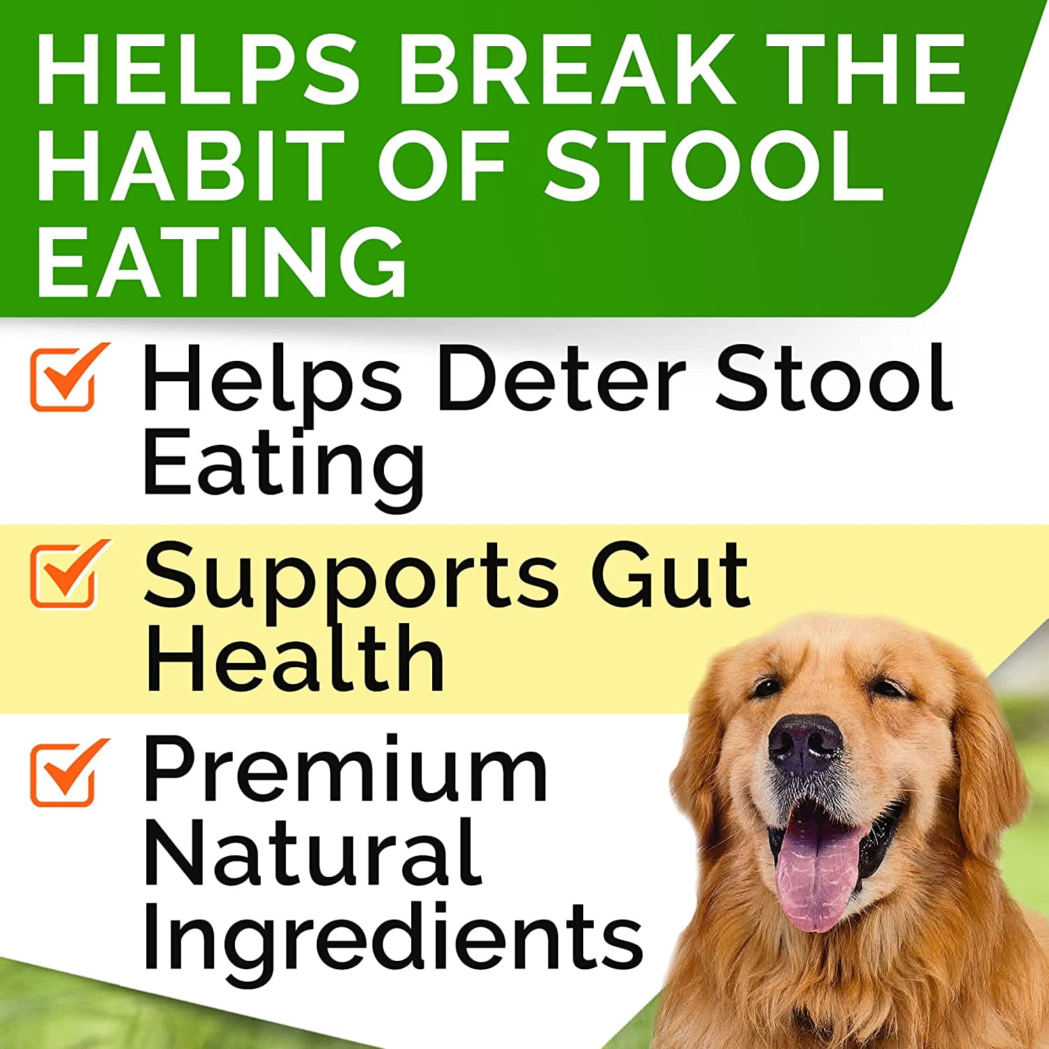 STRELLALAB No Poo Treats for Dogs - Coprophagia Stool Eating Deterrent - No Poop Eating for Dogs - Digestive Enzymes - Gut Health & Immune Support - Stop Eating Poop - 120 Count
