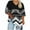 Black-Shirts, variant on Jsaierl 3/4 Length Sleeve Plus Size Womens Tops Casual V Neck Shirts Trendy Print Petite Blouses Flowy Holiday Tunic Top S-5XL
