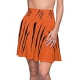 thumbnail image 5 of Effete Feline Claw Marks Scratch Women Skater Skirt (AOP), 5 of 7