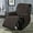 Chocolate, variant on Stonecrest Waterproof Recliner Cover, MicroSuede Slipcover, Stay in Place (Chocolate, 23" Regular Recliner)