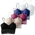 thumbnail image 1 of B91xZ Womens Satin Minimizer Bra Comfort Back Smoothing Underwire Bra,Multicolor M, 1 of 4