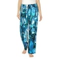 thumbnail image 2 of Kdxio Women's Comfy Stretch Blue KyanitePrint Drawstring Pajama Pants-XX-Large, 2 of 9