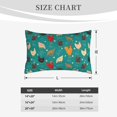thumbnail image 3 of Fotbe Hens And Rooster Pillow Cases - Envelope Closure - Luxury, Extra Soft, Cooling Pillow Covers - Wrinkle, Fade, Stain Resistant-16"x24", 3 of 8