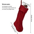 thumbnail image 7 of Christmas Stockings Bulk, Large 18 Inch Burgundy, Ivory, Green, White,Purple,Gray and Blue,Cable Knit Stocking for Xmas Holiday Decoration, 7 of 7