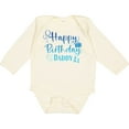 thumbnail image 3 of Inktastic Blue Happy Birthday Daddy Boys or Girls Long Sleeve Baby Bodysuit, 3 of 5