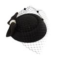 thumbnail image 3 of MESSUEN Womens Tea Party Hat Hats for Tea Party for Women Headpiece for Women Fascinators Hat Womens Dress Hats Fashion Hat Womens Fashion Hats Black One Size, 3 of 4