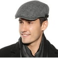 thumbnail image 2 of Casquette Homme Bonnet d'Hiver en Coton Bonnet Bonnet Bonnet Plat, 2 of 7