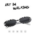 thumbnail image 4 of Lunettes de Soleil Ovales Rétro pour Femmes, Petites Lunettes de Soleil Polarisées Uv400, 4 of 5