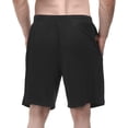 thumbnail image 6 of NY Threads 5 Pack Men's Athletic Shorts Quick Dry Loose-Fit Lightweight Running Workout Gym Shorts with Pockets, Medium, Black/Black/Black/Black/Black, 6 of 7