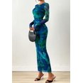 thumbnail image 4 of Vestido PRETTYGARDEN 2025 Floral Maxi de Manga Larga con Fruncido, 4 of 8