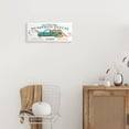 thumbnail image 2 of Stupell Industries Turquoise Truck Autumn Harvest Pumpkin Patch Sign Inspirational Painting Unframed Art Print Wall Art, 7 x 17, 2 of 6