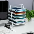 thumbnail image 3 of Mind Reader Desk Organizer with 5 Sliding Trays, White, 3 of 8