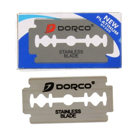 DORCO ST-300 Double Edge Razor Blades (100 (Best Double Edge Razor Blades For Coarse Hair)