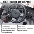 thumbnail image 4 of Ram Ride on Car Toys, 12V RAM 2500 Powered Ride on Toy Truck with Remote Control, Electric Car for Kids Girls 3-5 w/ Bluetooth, Rear Storage Trunk, Safety Belt, Rear Wheel Suspension, White, 4 of 8